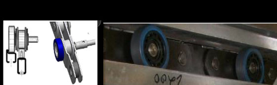 CNAS Roller Outside Link Spare Part  Step Chain Escalator With Plastic Bush